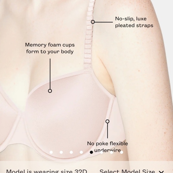 ThirdLove 24/7 Classic T-Shirt Bra Sz. 32C in Soft Pink - Picture 5 of 12